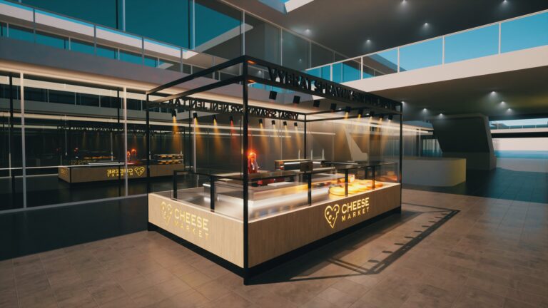 projekt kioskové prodejny vizualizace